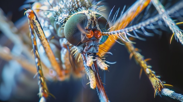 Free photo highly detailed mosquito