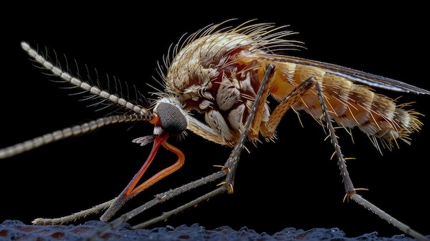 Free photo highly detailed mosquito