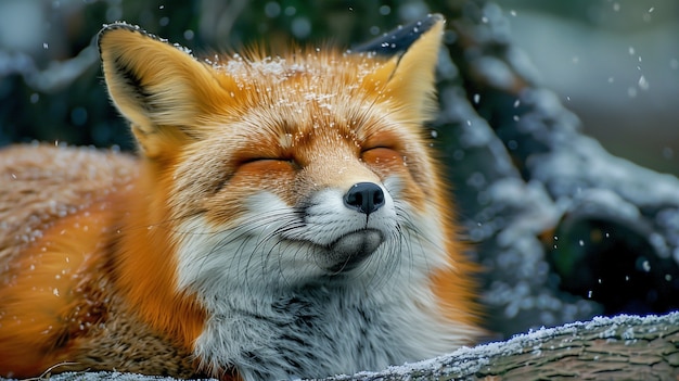 Free Photo highly detailed view of fox in its natural environment