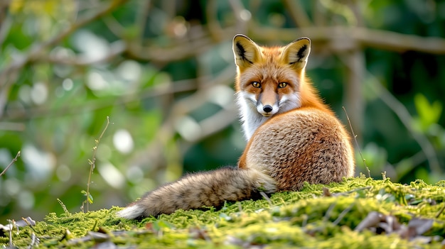 Free photo highly detailed view of fox in its natural environment