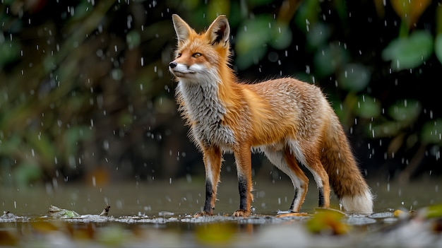 Free photo highly detailed view of fox in its natural environment