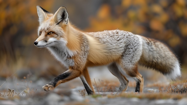 Free Photo highly detailed view of fox in its natural environment