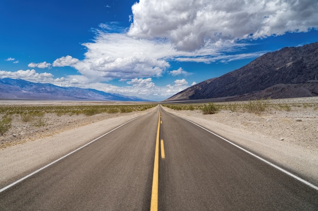 Highway leading towards mountain