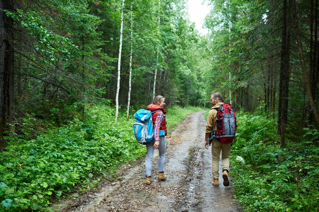 Hikers on trip