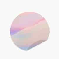 Free photo holographic paper note with round shape