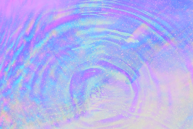 Free photo holographic purple water ripple background design space