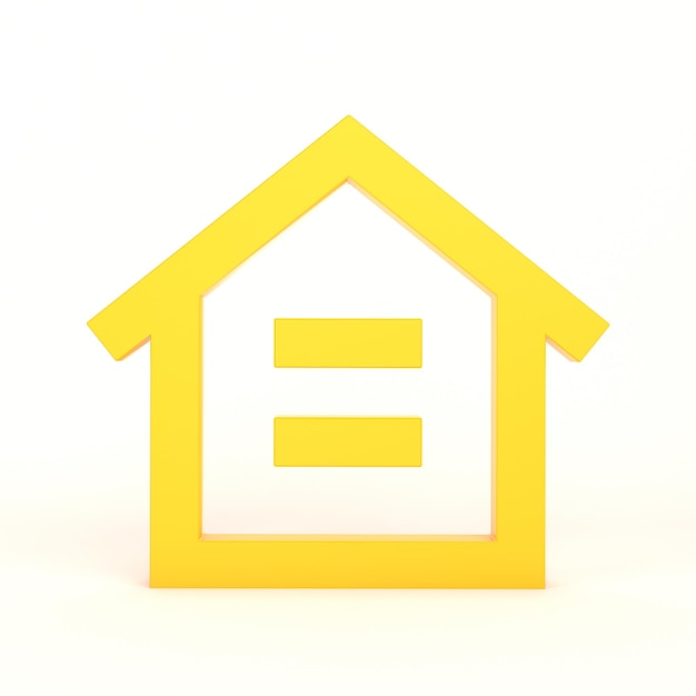 Home Icon Front Side With White Background