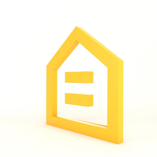 Home Icon Sign Right Side With White Background