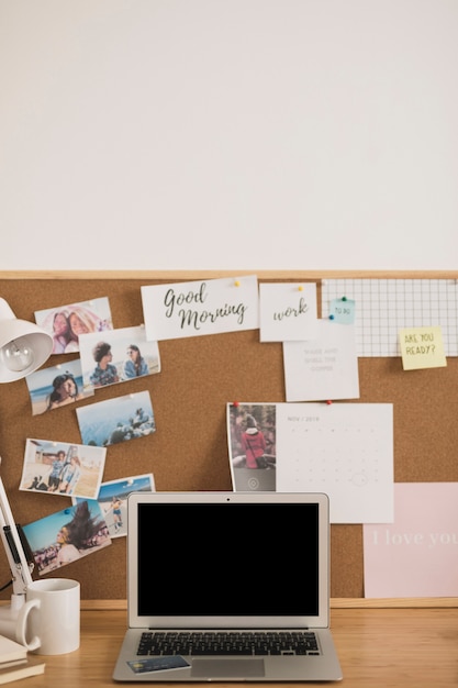 Free Photo home office desk design mock up