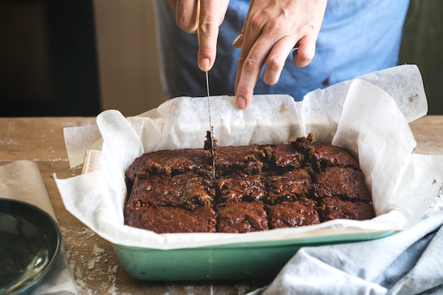 Free Photo homemade brownies food photography recipe idea