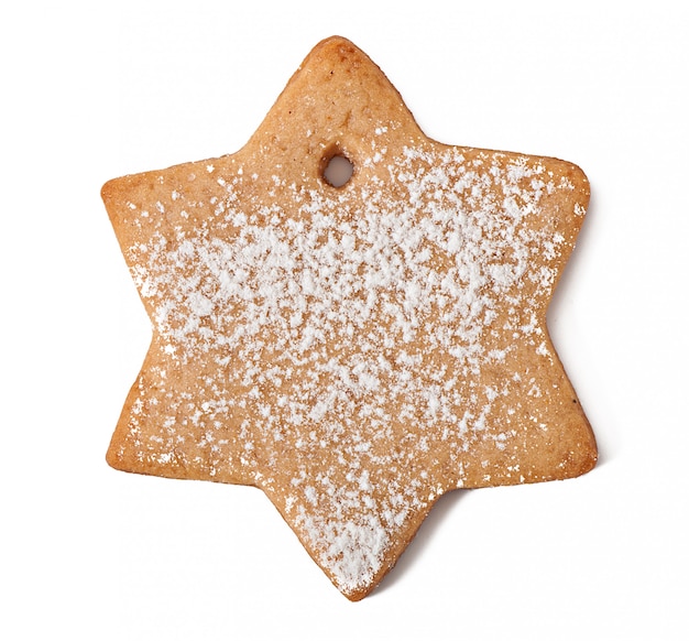 Free photo homemade cookies sprinkled with powdered sugar