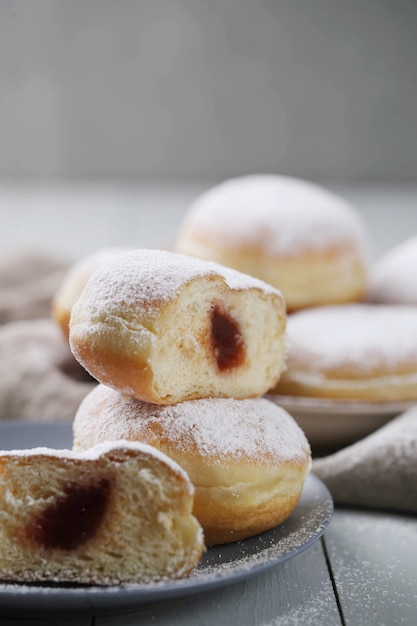 Homemade delicious doughnuts for dessert