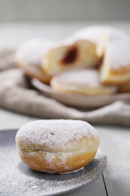 Homemade delicious doughnuts for dessert