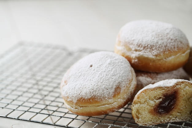 Homemade delicious doughnuts for dessert