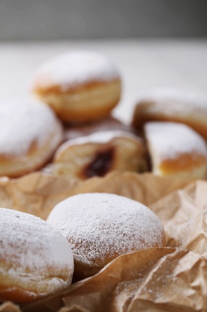 Homemade delicious doughnuts for dessert