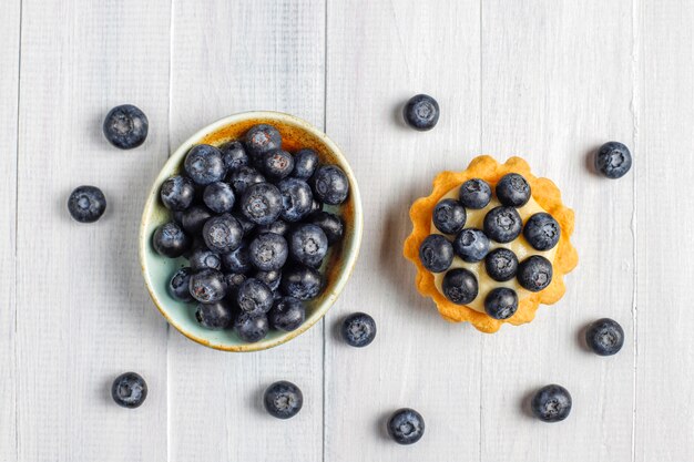 Homemade delicious rustic summer berry tartles.