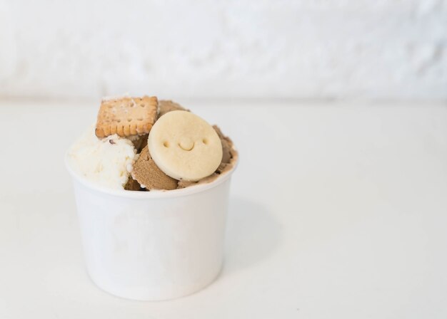 homemade ice-cream in cup