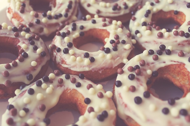 Homemade sweet donuts