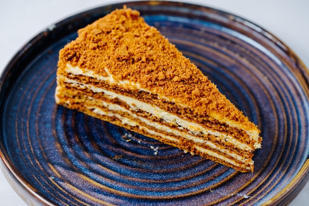 Honey cake with multiple layer cream