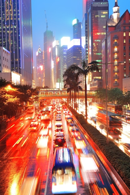 Free photo hong kong street view