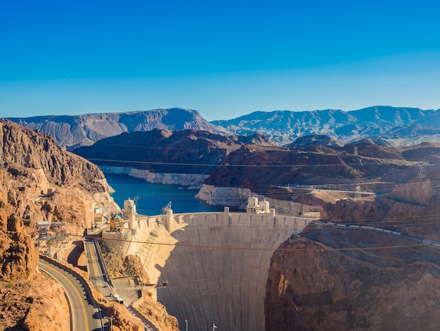 Hoover Dam in Nevada, USA .