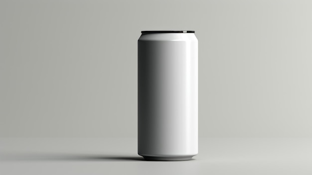 Free Photo horizontal view of a carbonated drink can mockup