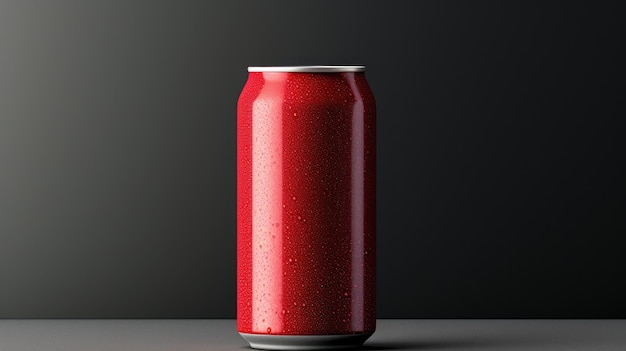 Free Photo horizontal view of a carbonated drink can mockup