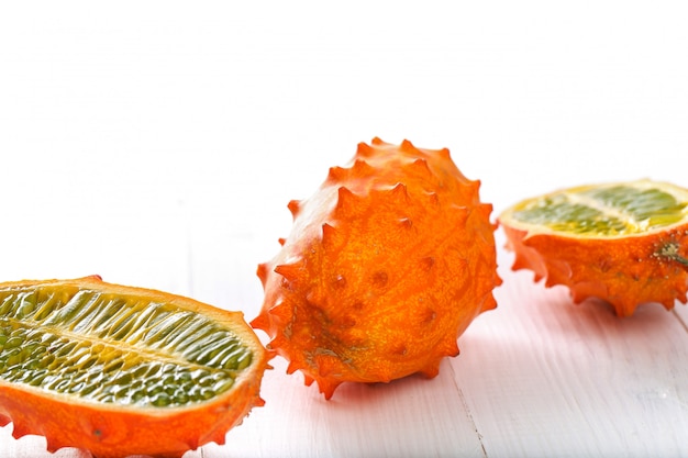 Free photo horned melon