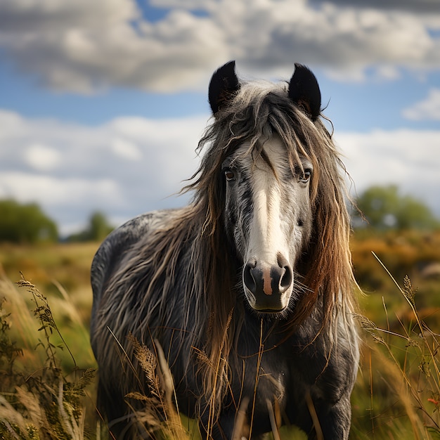 Free photo horse in nature generate image