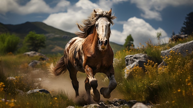 Free Photo horse in nature generate image