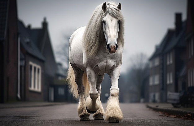 Free photo horse in nature generate image