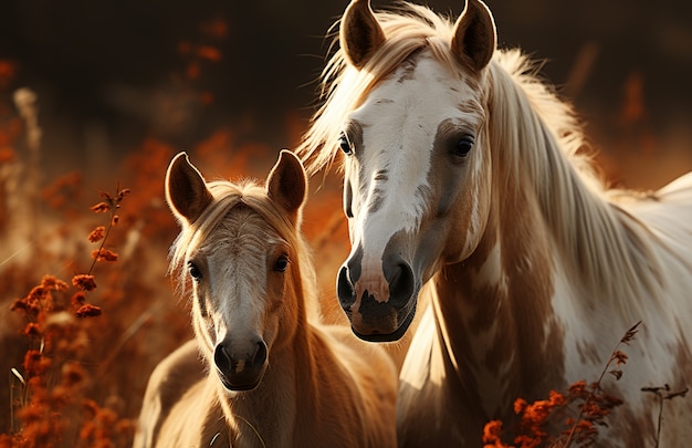 Free Photo horse in nature generate image