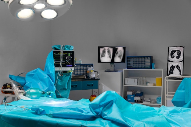 Free photo hospital equipment for surgical procedure