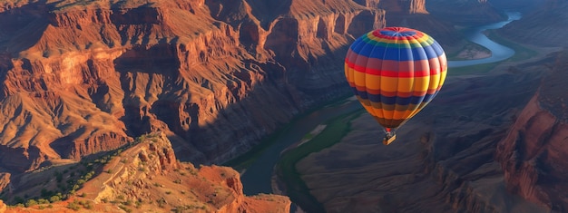 Free Photo hot air balloon adventure