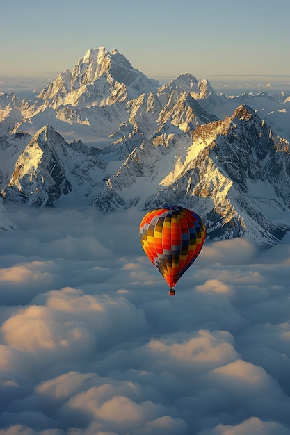 Free photo hot air balloon adventure