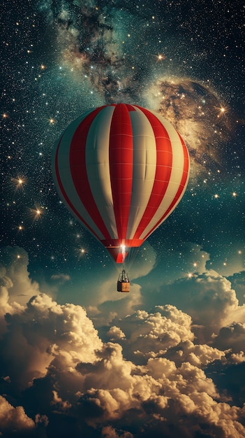 Free photo hot air balloon adventure