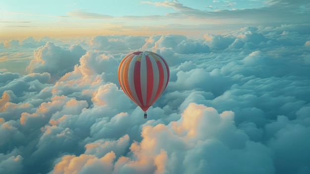 Free Photo hot air balloon adventure