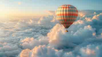 Free photo hot air balloon adventure