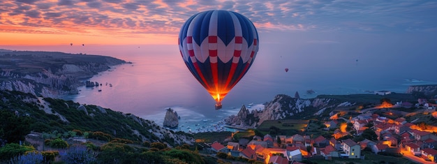 Free Photo hot air balloon adventure