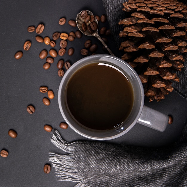 Hot chocolate in close up