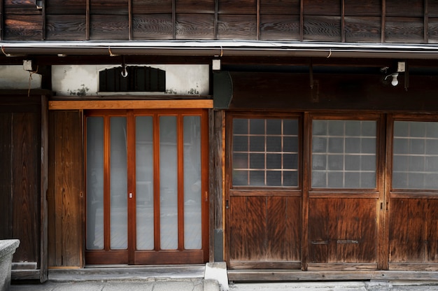 House entrance old japan building