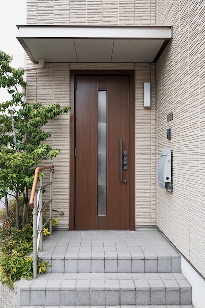 House entrance and tree japanese culture