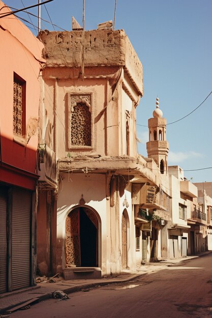 Houses of marrakesh city after earthquake