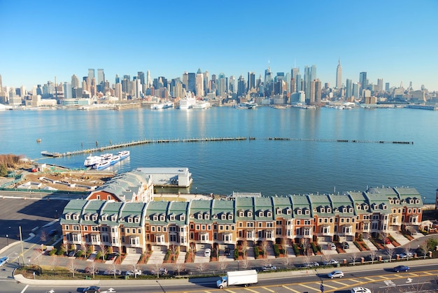 HUDSON RIVER NEW YORK CITY PANORAMA