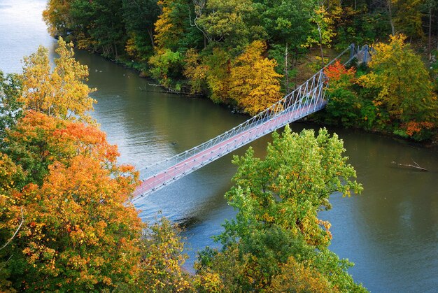 Hudson River valley in Autumn