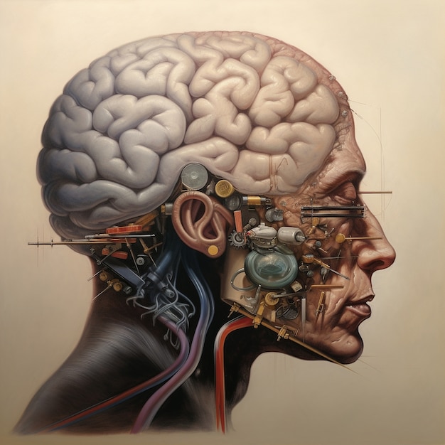 Human brain detailed structure