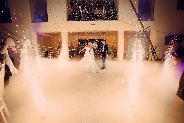 Husband and wife on the dance floor