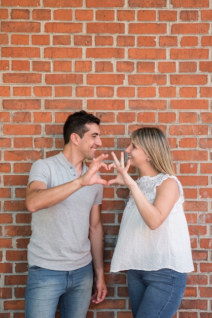 Husband and wife happy on fathers day