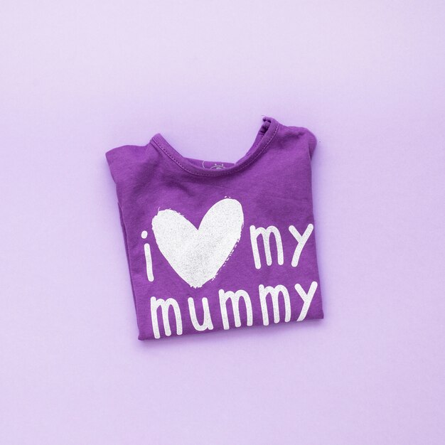 I love my mummy inscription on t-shirt