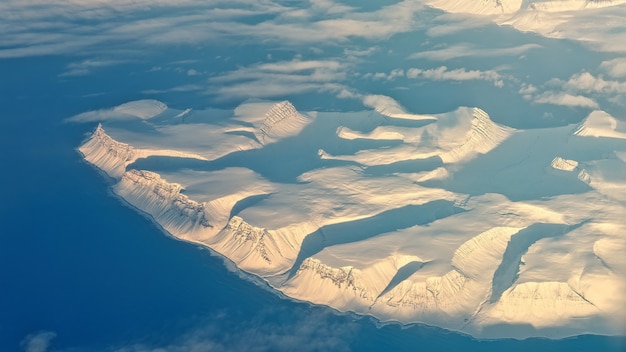 Ice in body of water during daytime